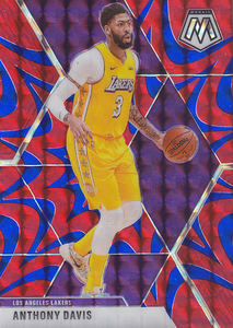 
NBA Star Card 1920Mosaic Puka Mosaic Red and Blue Explosion Refraction Set #18 Anthony Davis
