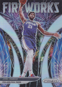 NBA Star Card Prizm2122 Special Card Fireworks Silver Folding Set #13 Embiid