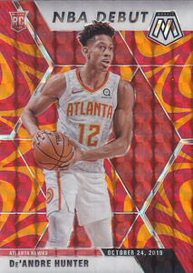 
NBA Star Card 1920 Mosaic Rookie Debut Orange Explosion Refraction Set #266 De'Andre Hunter
