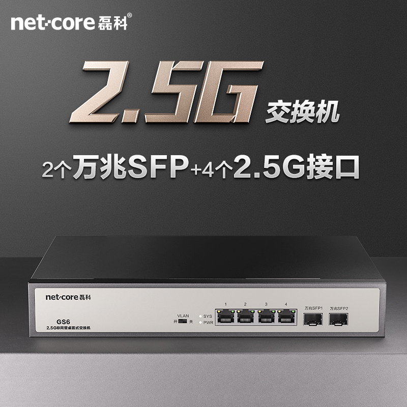 NETCORE LEIKE 4Ʈ 2.5G ġ 2 10G 10G SFP  Ʈ  VLAN  ȣȯ մϴ. ⰡƮ Ȩ  ͸ Ʈũ ̺ ø ÷  ÷ GS6-