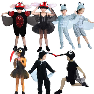 
Children's insect animal cartoon performance clothes fairy tale play fly mosquito stage performance costume mosquito dance costume