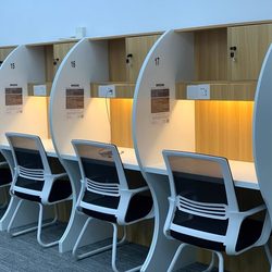 Suzhou Study Room Computer Training Desk Partition Postgraduate Entrance Exam Immersive Large Study Desk and Chair Grid Room