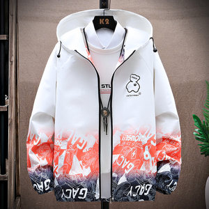 Spring and Autumn Jackets for Men Teenagers Men's Jackets Fashion Korean Tops Casual Thin Loose Men's Gown
