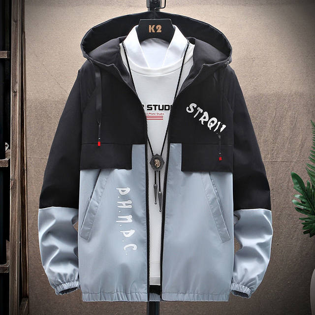 Spring and autumn men's jacket trend Korean version tooling student ...