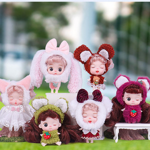 
9cm mini cute cute baby doll pendant can be replaced with girls toys and play house doll birthday gift
