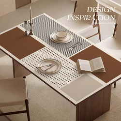 3.5mm Thickened 2025 New Anti-Scalding Table Mat, Waterproof and Oil-Proof, No-Wash Tablecloth, High-End Coffee Table Desktop Mat