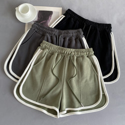 American-Style Heavyweight Women's Shorts 2025 New Summer Sports Casual Shorts Women's Loose Slimming Sweatpants Three-Quarter Pants