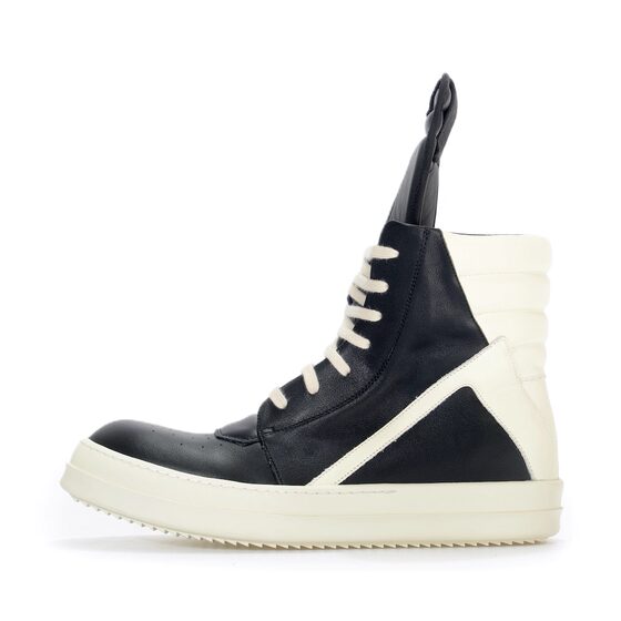 
ROK produces owes king high-top men's shoes, classic black and white inverted triangle dark rick shoes, casual shoes main line