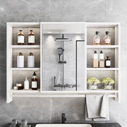 Phòng tắm vanity gương tủ treo tường chậu rửa vệ sinh gương lưu trữ tích hợp tủ gương phòng tắm có giá để đồ