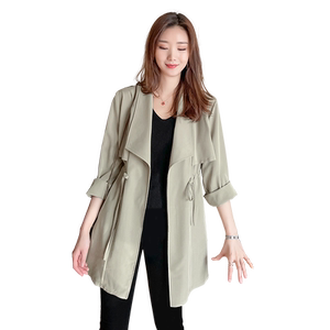 
Women's Short Jacket Thin Design Large Size Windbreaker Jacket Women's Mid-Length 2026 New Autumn Small Women