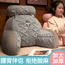 Plush Pillow, Large Backrest for Bed, Sofa Backrest Pillow, Office Chair Lumbar Support Cushion, Bed Pillow for Sleeping in Winter