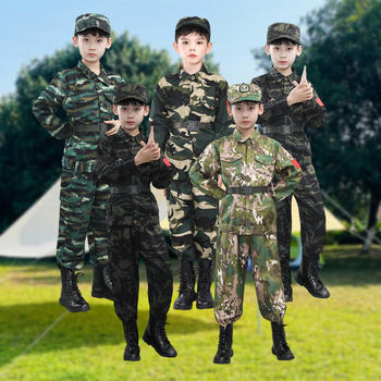 Children's camouflage military training summer camp special forces