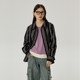 Omont Egg Tart Home Retro Striped Denim Shirt Women's New Winter Loose Laminated Inner Long Sleeve Shirt