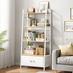 Living Room Shelf Bedroom Ladder Floor To Wall Multi-layer Simple Nordic White Net Red Bookshelf Room Storage Rack