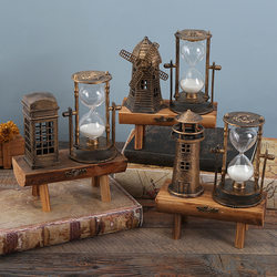 Creative Nostalgic Windmill Lighthouse Model Retro Decoration Small Ornaments Grocery Store Clothing Store Window Props American Style