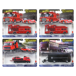 Hot Wheels Car Culture Transport Team Nissan Ferrari De Tomaso Gulf Oil Horse FLF56 Collection