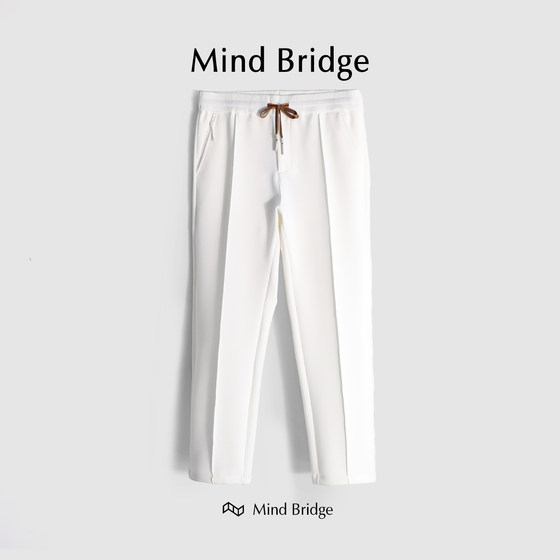 
MindBridge [Ice Cream II] Simple Sports Loose Straight High Elastic Casual Sweatpants M4368