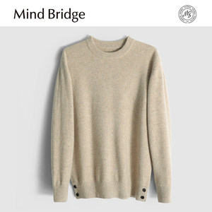 
MindBridge [will be discontinued soon] 100% sheep wool autumn and winter loose inner warm sweater for men MA8L