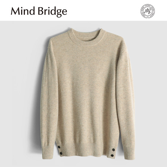 
MindBridge [will be discontinued soon] 100% sheep wool autumn and winter loose inner warm sweater for men MA8L