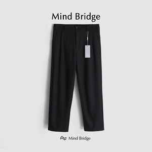 
MindBridge [Modern Atmosphere] Heavy knitted texture straight casual trousers windproof and warm M4216