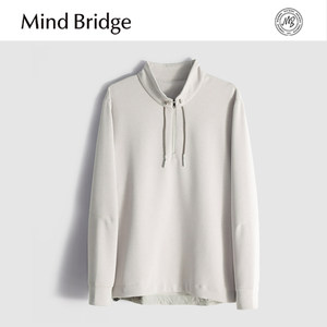 
MindBridge sheep wool blend/autumn and winter business casual stand collar inner sweatshirt men's elastic anti-wrinkle MABV