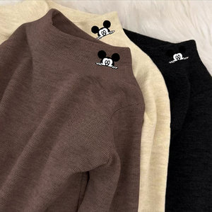 
Autumn and winter boys' long-sleeved bottoming shirts children's double-sided threaded German velvet warm tops for boys and girls baby children's T-shirts