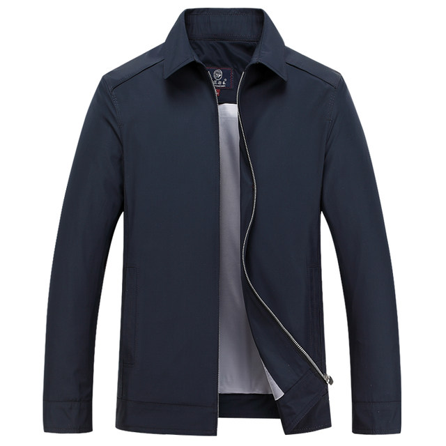 Middle-aged dad's spring jacket men's jacket middle-aged and elderly ...