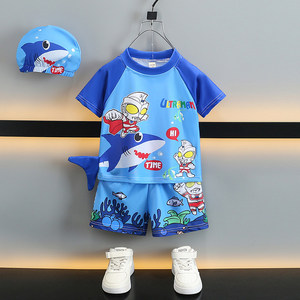 
Children's swimsuits, boys, split Ultraman swimsuits, baby quick-drying boys, summer swimming, water clothes set