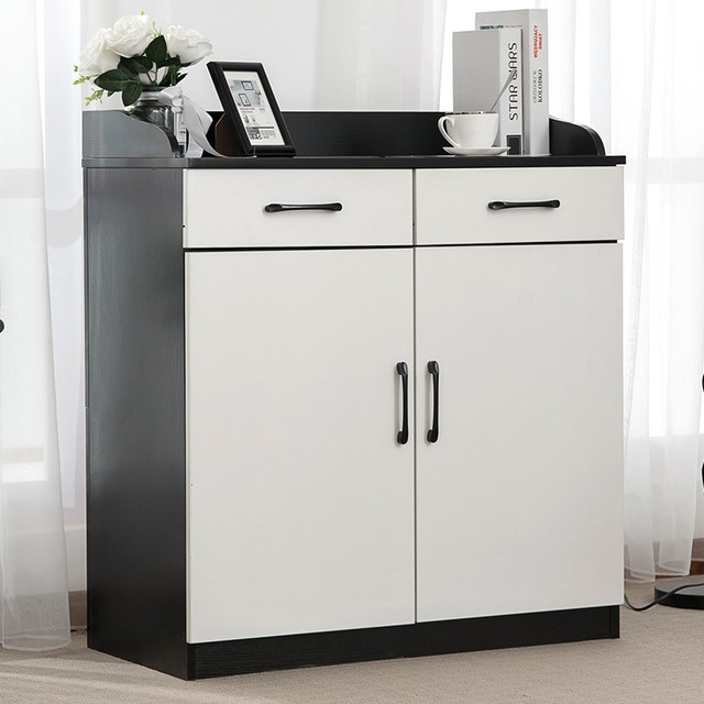 Solid wood sideboard modern minimalist living room cabinet tea cabinet wall-mounted integrated storage cabinet kitchen meal preparation cabinet cupboard