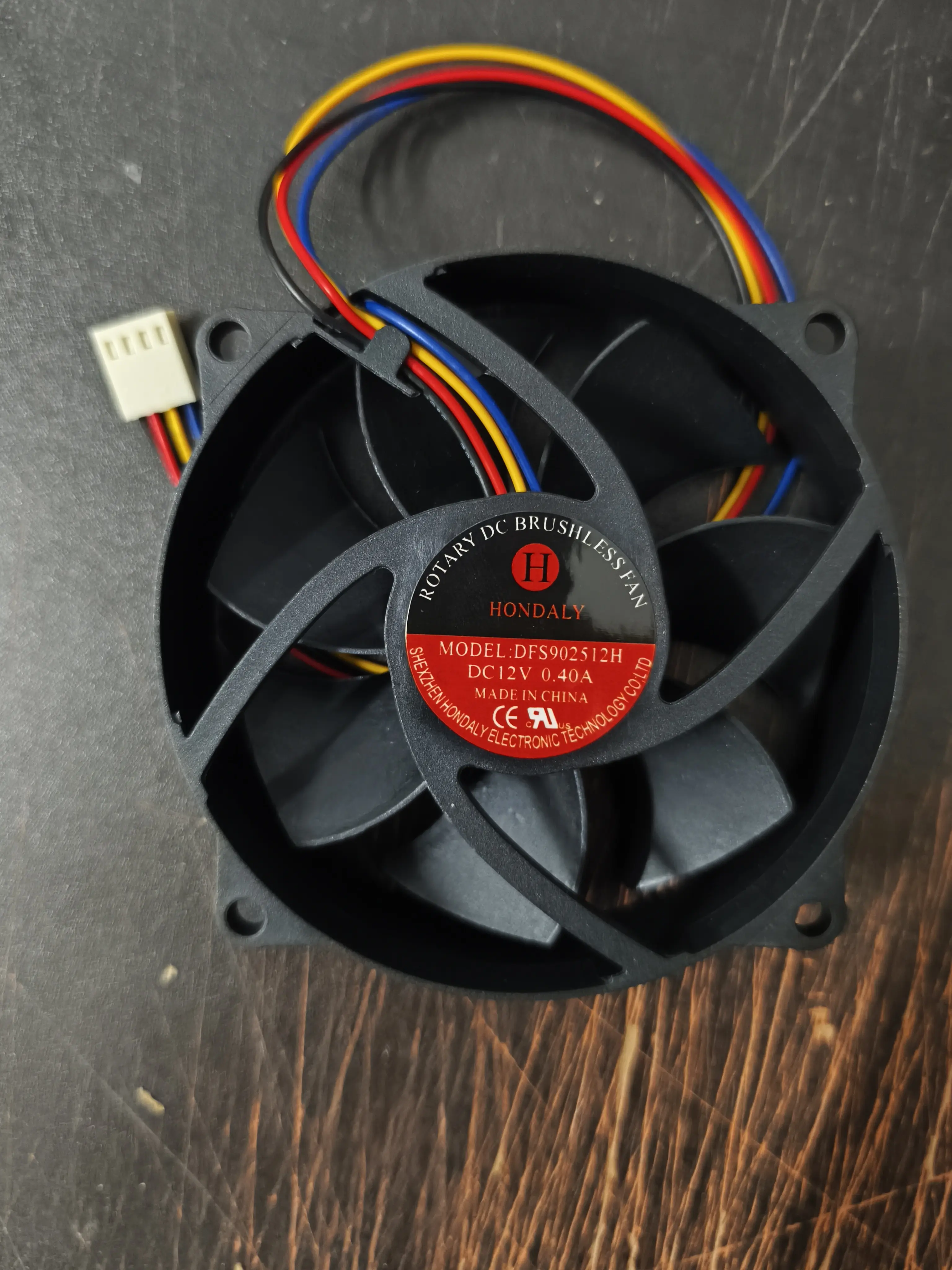 HONDALY DFB DFS902512H 12V 0.40A CPU 4线PWM高转速散热风扇