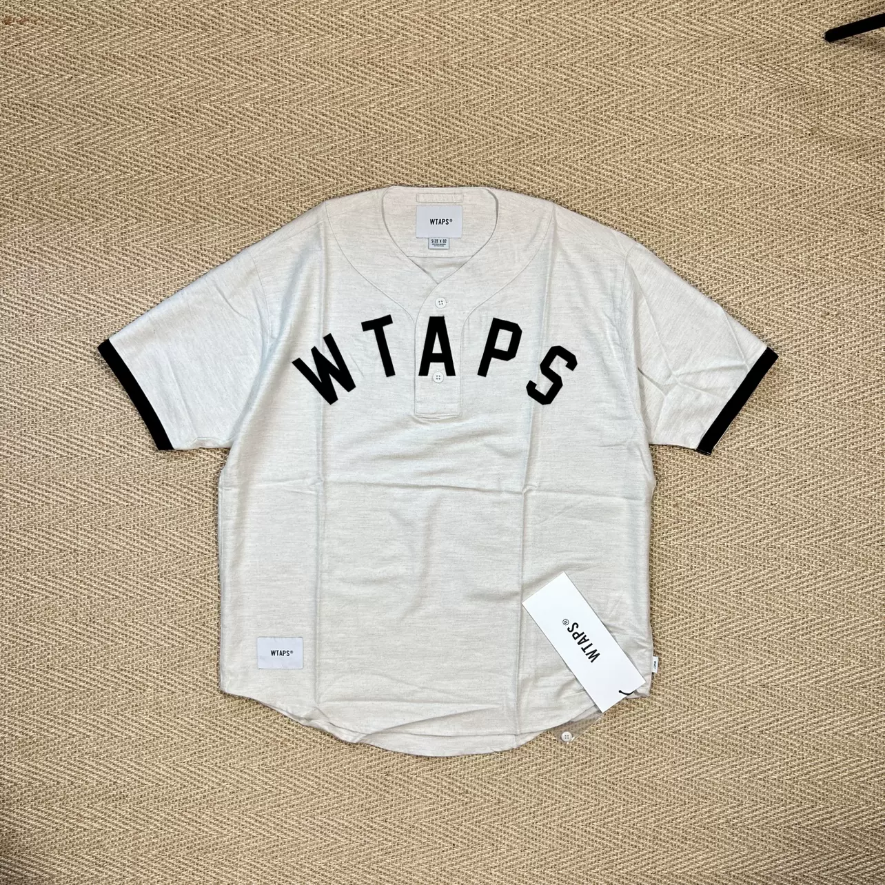 折扣现货WTAPS LEAGUE COTTON 日本制美式贴布套头短袖衬衫22SS-Taobao