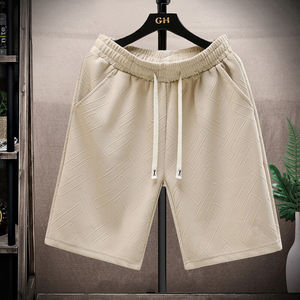 
New Korean style ice silk thin sporty elastic breathable versatile loose shorts five-point pants men's casual pants trendy
