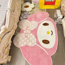 My Melody Girly Carpet for Home Bedroom Bedside Rug Cute Room ins Style Floor Mat Dressing Table Foot Mat