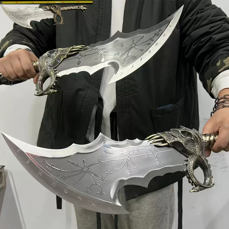 混沌の刃 コスプレ用プロップ 戦神5 クレイトス ダブルチェーンブレード 模造刀 混沌の刃 コスプレ用プロップ 戦神5 クレイトス ダブルチェーン