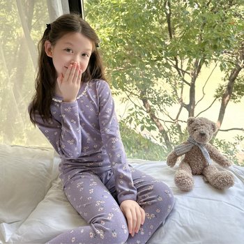 New autumn and winter products for children's pure cotton boneless autumn clothes and autumn pants