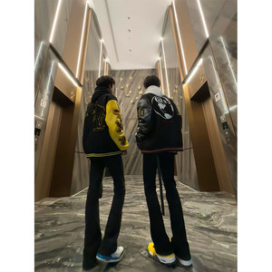 
National trend casual ins black versatile trendy trousers summer new scimitar pants men's high street micro-lagging jeans