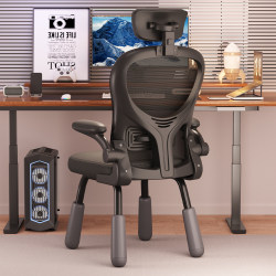 Computer Chair, Backrest Chair, Home Comfortable Long-Sitting Ergonomic Chair, Bedroom Dormitory Gaming Chair, Study Office Chair