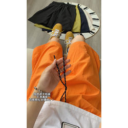 Sports shorts men's new summer loose casual large size five-point pants American ice silk quick-drying breathable beach pants