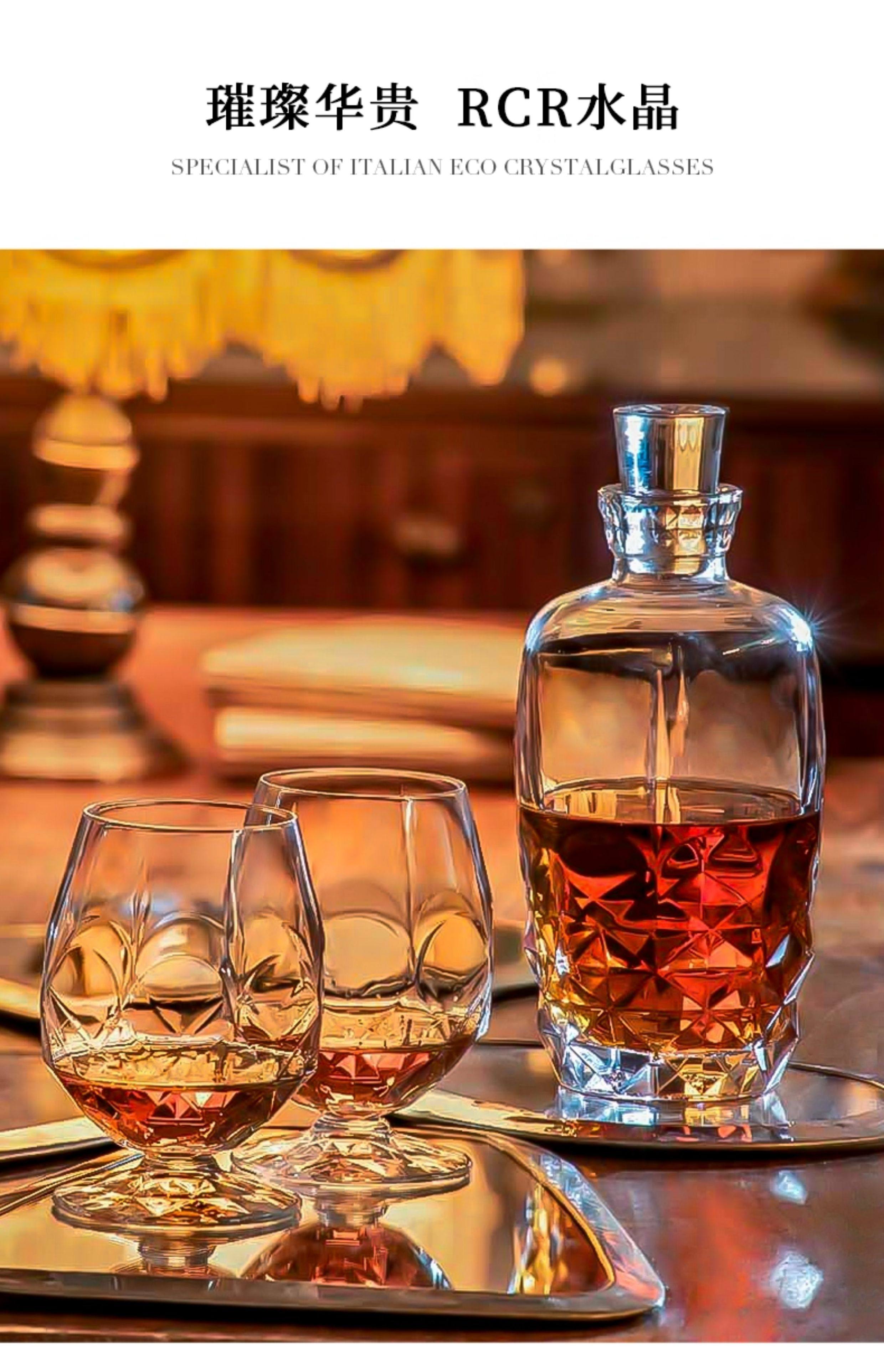 Rcr クリスタル ウイスキーデキャンタ - ヴィンテージ ワインポット セット