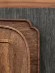 Quả Óc Chó Khay Gỗ Chắc Chắn Hình Chữ Nhật Hộ Gia Đình Cốc Nước Ấm Trà Khay Nhật Bản Khay Gỗ Khô Khay Trà Bộ Đồ Ăn khay đựng ấm chén bằng gỗ đẹp Tấm