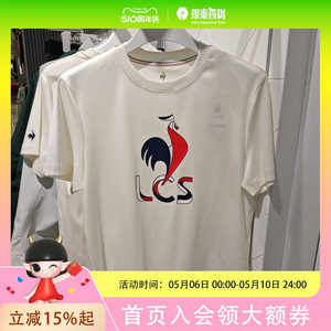 
Lecaco French Rooster 2025 Summer Men's Round Neck Short Sleeve T-Shirt L252MCNTTS15