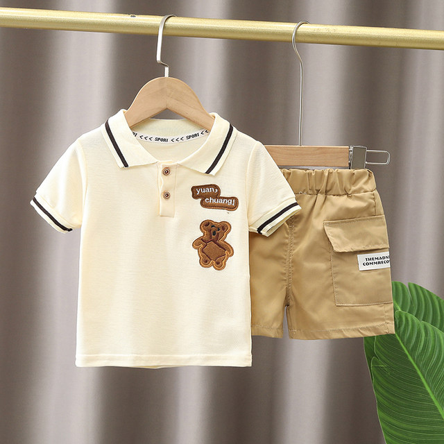 New boy baby short-sleeved children's clothes children's clothing girls ...