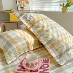 Yalu Pure Cotton Pillowcases, Set of Two, 2025 New Model, Full Pillow Cover 48X74Cm, Single Cotton Pillow Insert Cover