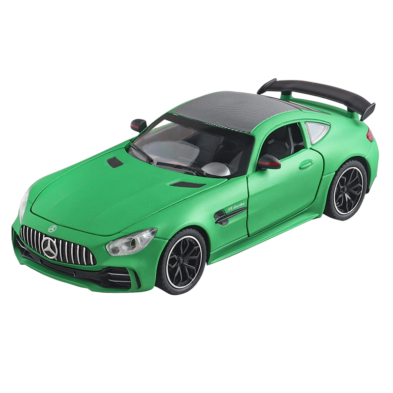 1比24奔驰绿魔鬼AMG车模仿真合金车汽车模型摆件男生收藏