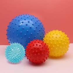 Children's Thinking Stimulation Ball Tactile Training Massage Ball Bumpy Hand Grasping Ball Baby Sensory Development Infant Wave Ball