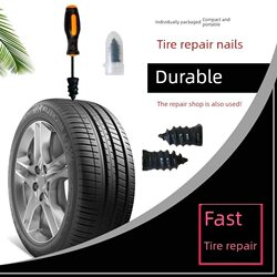 Vacuum Tire Repair Nails for Car Tires, Electric Vehicles, and Motorcycles; Universal Rubber Nails for Quick and Damage-Free Tire Repair