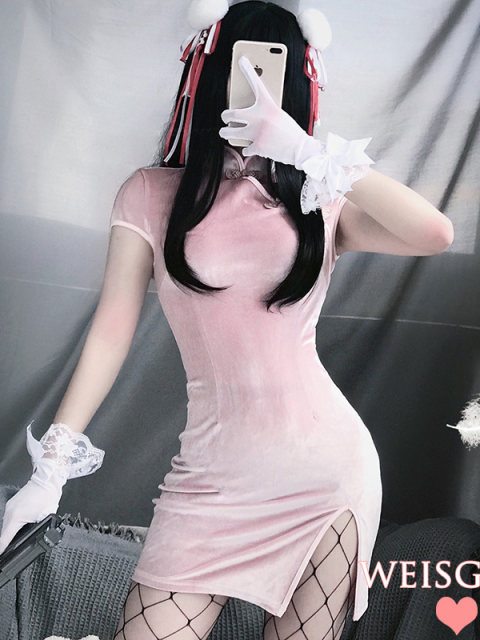 Weisgirl Diablo Girl Sexy Night Store Installation China Retro Wind Bags Glble Cheongsam Uniform Tempting Set
