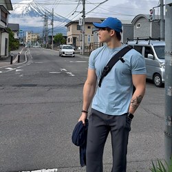 Bst American-Style Sports Solid Color Short-Sleeve Men's High-Elastic Fiber Splicing Simple Casual Round-Neck Thin Breathable T-Shirt