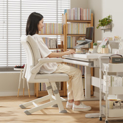Three Dreams Learning Chair Plaid Sedentary Student Writing Lift Chair For Home Office Ergonomic Desk Computer Chair