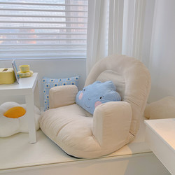 Lazy Sofa Single Tatami Bay Window Sofa with Backrest for Bedroom Balcony Leisure Trendy Folding Small Sofa